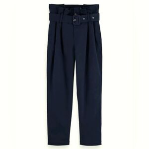 SCOTCH & SODA Peached Cotton Paper Bag Pants